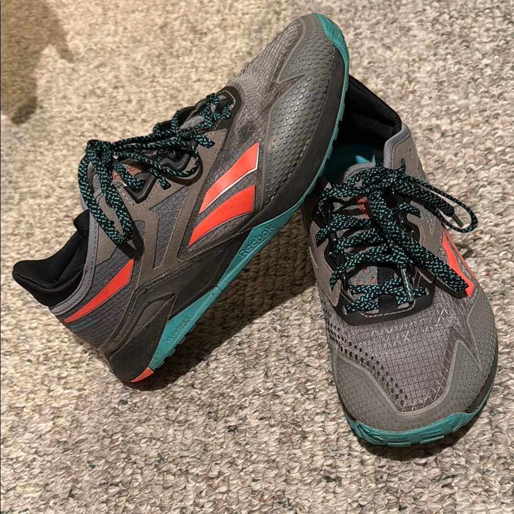 adidas Gray and Teal Athletic Shoes